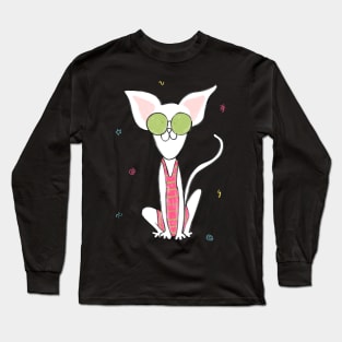 80s Sphynx Cat Long Sleeve T-Shirt